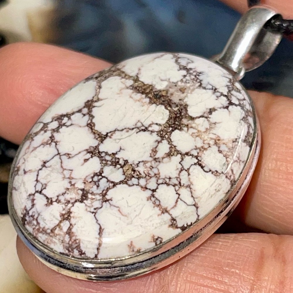 Wild Horse Jasper Magnesite Pendant 2”